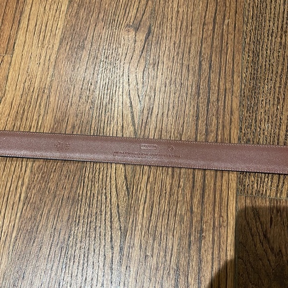 Coach black men’s simple leather belt - Picture 4 of 8